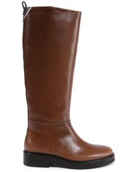 Tommy Hilfiger - Kneehigh Leather Boots - Lyst