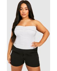 Boohoo - Plus Bengaline Bandeau Top - Lyst