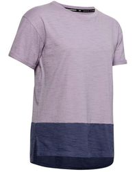 Under Armour - Short Sleeve Crew Neck Charged T-Shirt 1355585 554 Cotton - Lyst