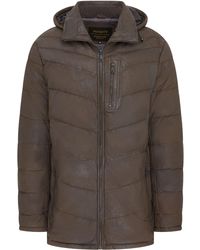 Schott À CAPUCHE - Sweater met rits - vert/groen