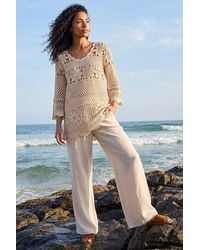 Roman - Floral Crochet Tunic Top - Lyst