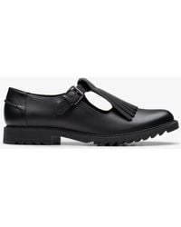 Clarks - Griffin Mia2 Zwarte Leren Schoenen - Lyst