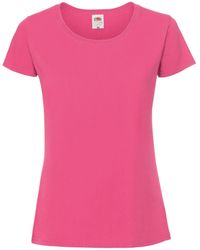 Fruit Of The Loom - Ladies Fit Ringspun Premium Tshirt - Lyst