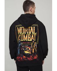 BoohooMAN - Oversized Mortal Kombat License Printed Hoodie - Lyst