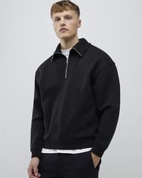 River Island - Sweatshirt Regular Fit Ribbed Cotton - Lyst