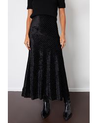 Threadbare - Embellished Mesh Velvet Maxi Skirt - Lyst