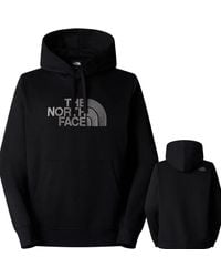 The North Face - Drew Peak Embroidered Logo Hoodie Tnf Cotton - Lyst