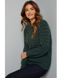 Wallis - Stud Embellished Jumper - Lyst