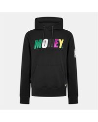 Money - Embroidered Hooded Neck Long Sleeve Sweatshirt - Lyst