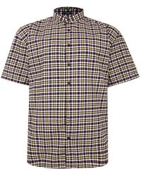 Fitzgerald London - Fitz Gerald Big Size Casual Short Sleeve Cotton Checked King - Lyst