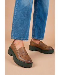 Faith - Thea Faux Leather Chunky Loafers - Lyst