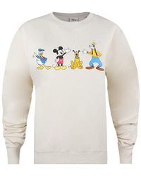 Disney - Ladies Mickey & Friends Lineup Sweatshirt () - Lyst