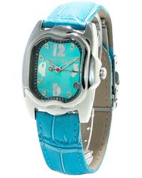 Chronotech - Blue Leather Watch - Lyst