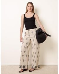 Blue Vanilla - Embroidered Trousers - Lyst