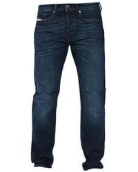 DIESEL - Buster-X Tapered Fit Dark Jeans Cotton - Lyst