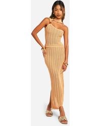 Boohoo - Bead Cut Out Detail Top And Maxi Skirt Set - Lyst