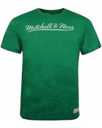 Mitchell & Ness - Script Logo T-Shirt Cotton - Lyst