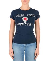 Andrew Charles by Andy Hilfiger - T-Shirt Ts501 03 1002 Tarana S14 Cotton - Lyst