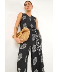 Roman - Mono Border Print Belted Trouser - Lyst