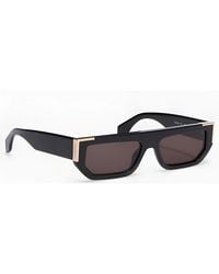 Palm Angels - Accessories Golden Rectangle Sunglasses - Lyst
