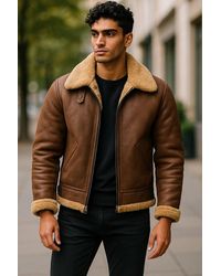 Infinity Leather - Ginger B3 Ww2 Sheepskin Flying Aviator Jacket-Seshego - Lyst