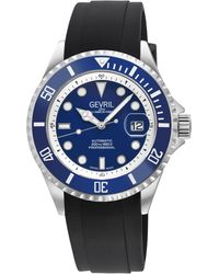 Gevril - Wall Street Swiss Automatic Sellita Sw200-1 Bezel Dark Enamel Dial Watch - Lyst