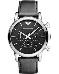 Emporio Armani - Ar1949 Dress Blue Nylon Watch - Lyst