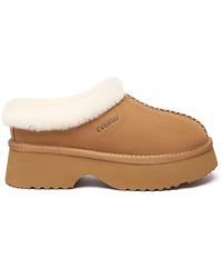 EverAu Australia - Ever Au Savanna Ankle Chunky Platform Sheepskin Boots - Lyst