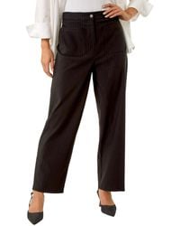 Roman - Stripe Print Bengaline Stretch Trouser - Lyst