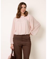 Blue Vanilla - Batwing Puffball Blouse - Lyst