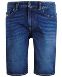 DIESEL - Slim-Short Denim Shorts Cotton - Lyst