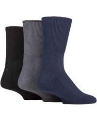 IOMI - 3 Pack Extra Wide Bamboo Diabetic Socks For Swollen Legs - Lyst