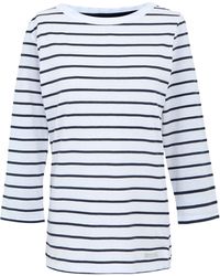 Regatta - Baylette Ii Gestreept T-shirt (wit, Marine) - Lyst
