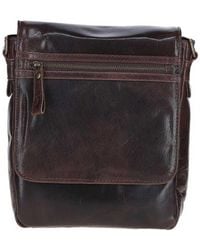 Ashwood Leather - Sleek Real Messenger Bag With Multiple Pockets - Lyst