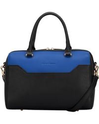 Smith & Canova - Two-Tone Leather Zip Top Grab Bag - Lyst