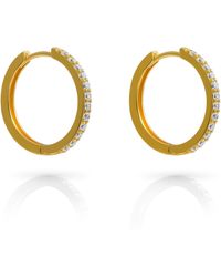 Orphelia - 'Fay' 925 Sterling Hoop Earrings - Lyst
