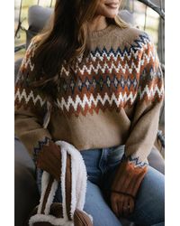Azura Exchange - Fair Isle Pattern Knit Sweater - Lyst