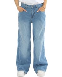 MYT - Wide Leg Baggy High Waisted Jeans - Lyst