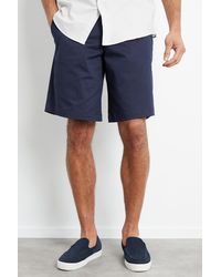 Threadbare - 'Misty' Longer Length Cotton Twill Chino Shorts With Stretch - Lyst