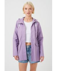 Brave Soul - Lightweight Coated Hooded Jacket - Lyst