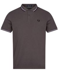 Fred Perry - Twin Tipped M3600 Q29 Dark Polo Shirt - Lyst