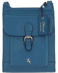 Ashwood Leather - 'Eclisse Cuoio' Real Crossbody Bag - Lyst