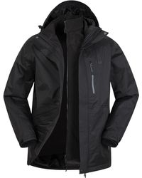 Mountain Warehouse - Bracken Extreme 3 In 1 Waterdichte Jas (zwart) - Lyst