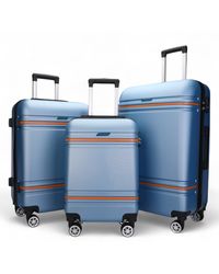 Infinity Leather - Hardshell Cabin Suitcase Robust Abs Lightweight Luggage Holiday Bag - Lyst