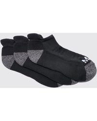 BoohooMAN - Active Cushioned Training Sneakers 3 Pack Socks - Lyst