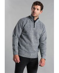 Kensington Eastside - Funnel Neck 1/4 Zip Fleece With Sherpa Lining - Lyst