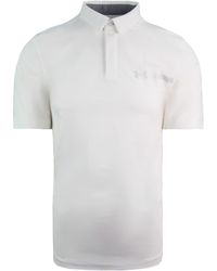 Under Armour - Perpetual Woven Polo (white/overcast Gray/overcast Gray) Clothing - Lyst