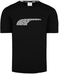 PUMA - X Mr. Doodle Short Sleeve Crew Neck Black T-shirt 530650 01 Cotton - Lyst