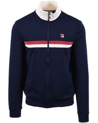 Fila - Enrico Track Jacket/Gardenia/Garnet Cotton - Lyst