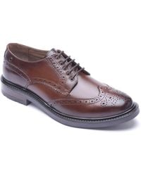 Base London - Tanner Leather Brogues Shoes - Lyst